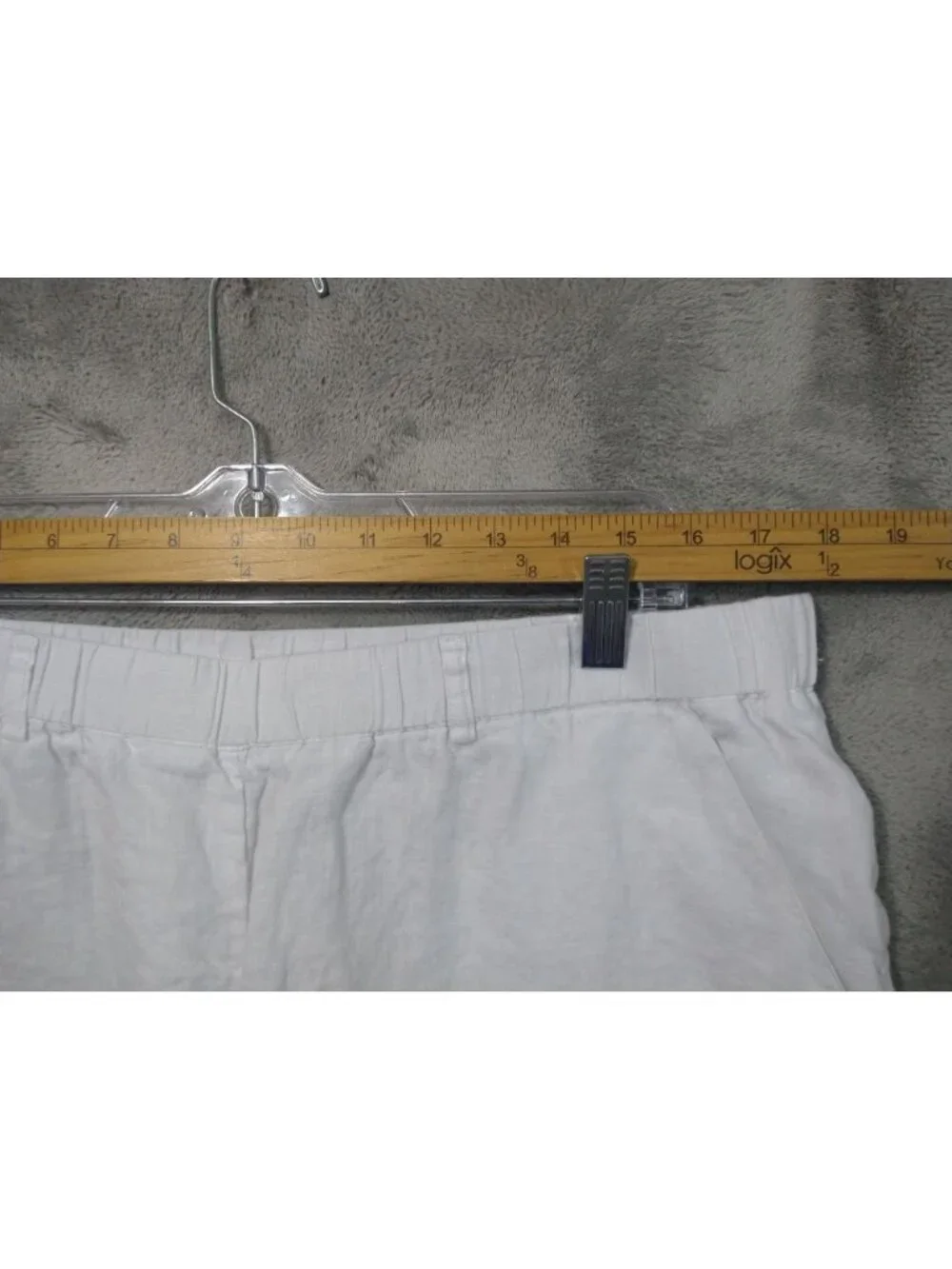 Quince Linen Pants Womens XL Ivory Pull On 100 Percent European Flax Crop